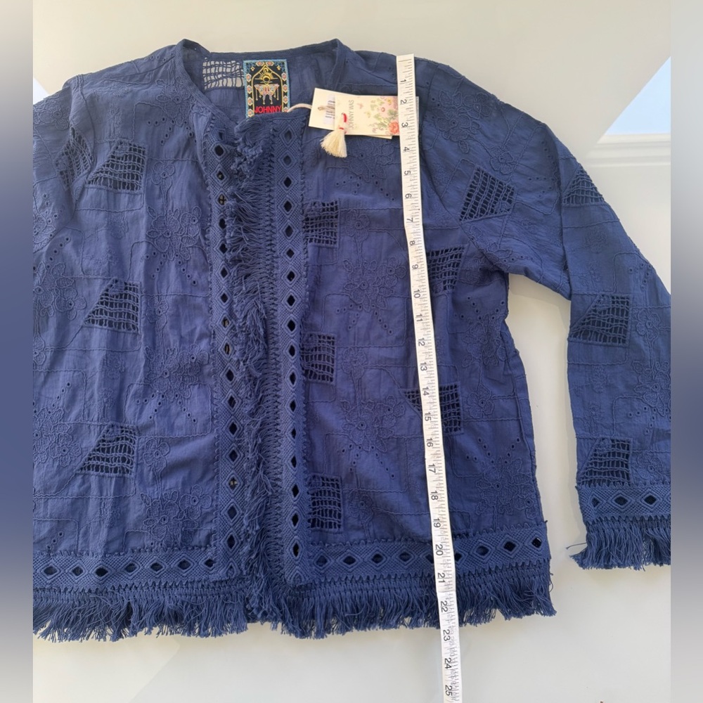 Johnny Was Kae Jacket - 100% Cotton - Size M - Picture 7 of 9